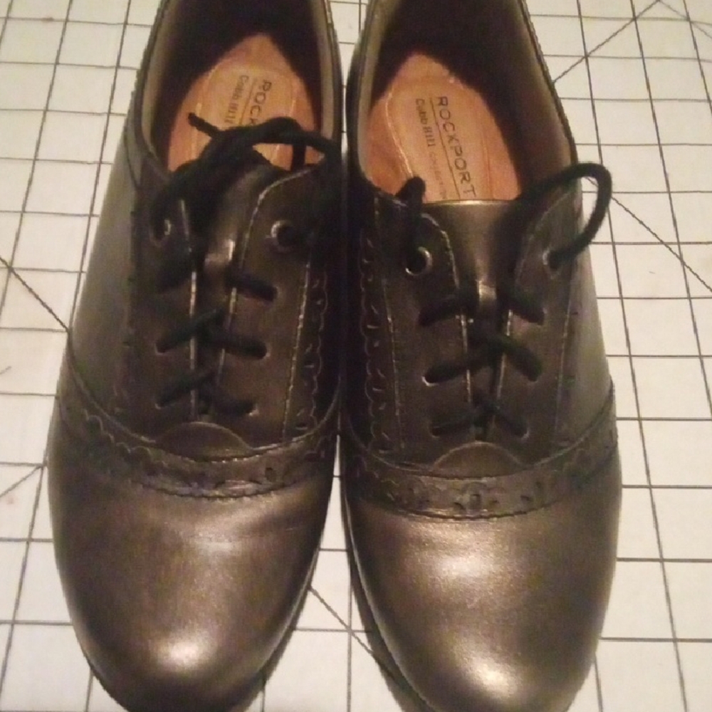 Rockport Witchy Women Metallic Lace-Up Minamalist Oxfords